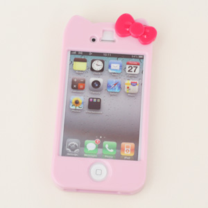 정품 헬로키티 아이폰 하드케이스 핑크(아이폰 4,4S 모두가능)